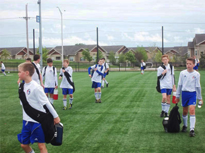 Well Manicured Soccer Field by Froess Outdoor Services